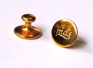 MDS Button Studs   Solid Brass Clothing