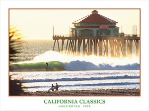 Huntington Beach Pier California Surfing Poster Gallery Print