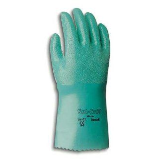 Ansell Sol Knit 39 124 Nitrile Chemical Resistant Gloves, 14   Size 9