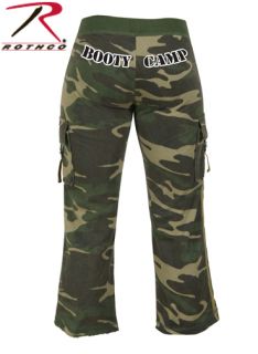  Woodland CAMO BOOTY CAPRIS SWEATPANTS Hunting Clothes Clothing XS 1719