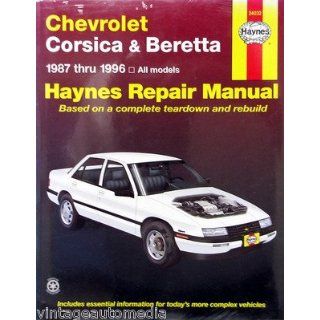 1987 1996 Haynes Repair Manual   Chevrolet Corsica/Beretta