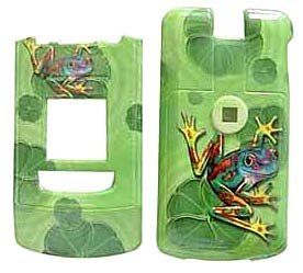 Colorful Frog on Leaf   LG CU500 Hard Case   Snap on Cell