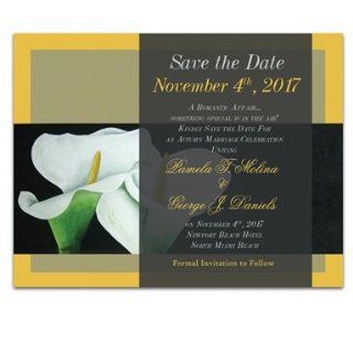 130 Save the Date Cards   Calla Lily Dream Office