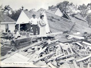 1954 Hurricane Carol Edna Mass Picture Photo Book