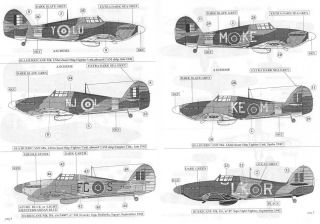 Sky Models Decals 1 48 Hawker Hurricane Fighter 1