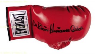 Rubin Hurricane Carter Boxing Glove Signed