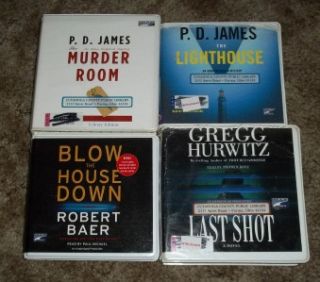 Lot of 20 Suspense Thriller Mystery Fiction CD Audio Books