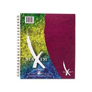  College Rule, 11 x 9, 3 Subject, 135 Sheets/Pad, Assor