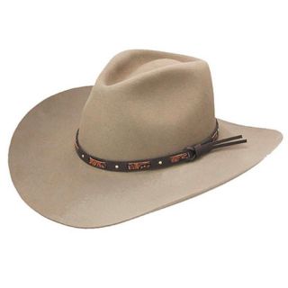 New Stetson Stone Hutchins Cowboy Water Resistant Wool Hat 7 3 8