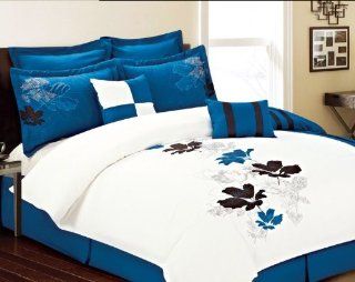 Sally Textiles Aruba Comforter Set, King, Blue Home