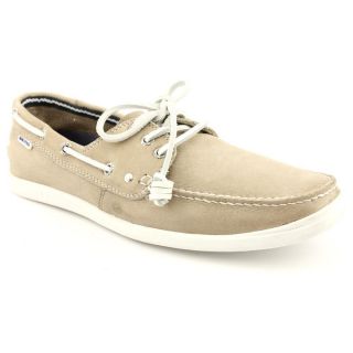Nautica Hyannis Mens Size 11 Beige Leather Boat Shoes
