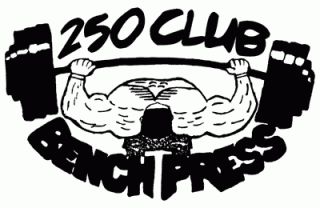 250 Club Bench Press    250 Club Workout Shirt    T Shirts