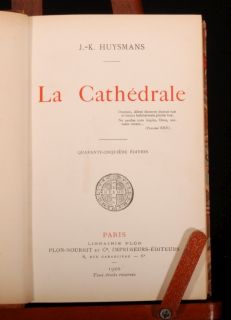 1920 La Cathedrale Joris Karl Huysmans