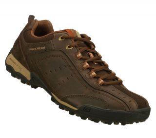 Skechers Fusion Padre Hyder Mens Casual Lace Up Shoes Brown 63472BRN