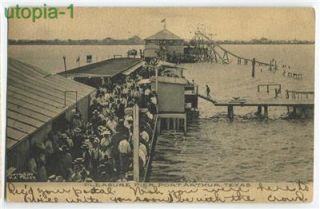 Port Arthur Texas Pleasure Pier Postcard 1907