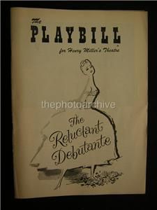 1956 Wilfrid Hyde White The Reluctant Debutante Signed Theatre