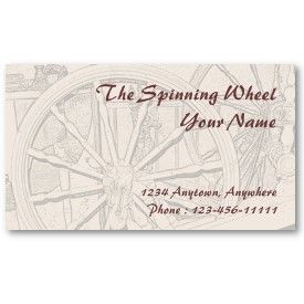 Antique Spinning Wheel Arts Crafts Business Card profilecard