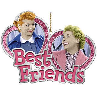 New I Love Lucy Christmas Ornament Lucy and Ethel Best Friends Classic