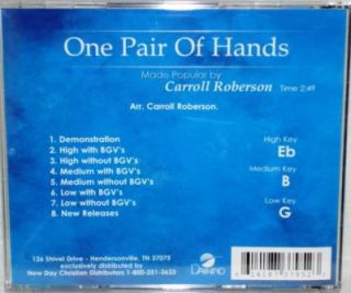 Carroll Roberson One Pair of Hands New Accompaniment CD