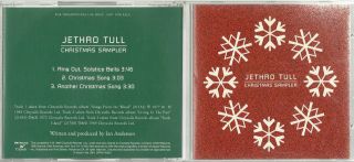 Jethro Tull Christmas Sampler 1995 3 Song Promo CD Ian Anderson