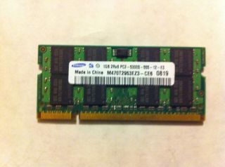 IBM ThinkPad T43 1GB DDR2 PC2 5300 Laptop RAM Memory