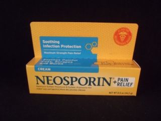 Neosporin + Pain Relief Cream Soothing Infection Protection Maximum