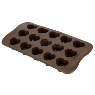 New Heart Shape Silicone Ice Cube Chocolate Mini Cake Jelly Mold Mini