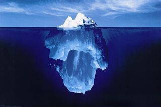 35 x 23 inch Iceberg Hidden Depths Poster Print Save Even More See