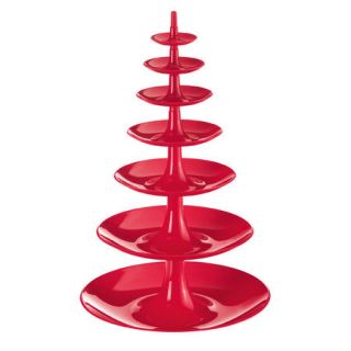 Koziol Red Babell XL 7 Tier Stackable Cupcake Cake Stand 3184583