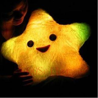 Luck Star Face LED Light Flashing Pillow Cushion Gifts
