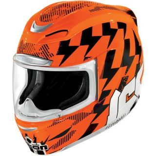 Icon Airmada Stack Helmet Med Hi Viz Orange