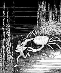 Ida Rentoul Outhwaite   He turned and ran as fast as his tired little