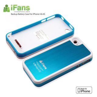 1450mAh Ifans External Charger Battery Case for iPhone 4 4S
