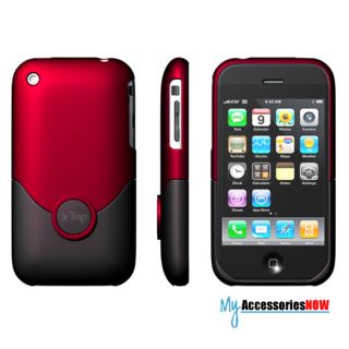 iFrogz Luxe Hard Shell Case iPhone 3G 3GS Red Black