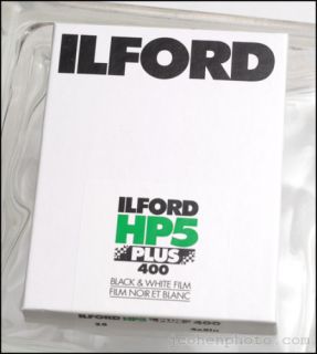 25 Sheets Ilford HP5 4x5 Large Format Film Fresh