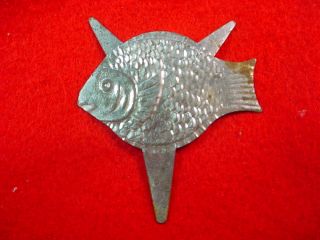 Old Tin Sunfish Trap Pan Lure Attract 