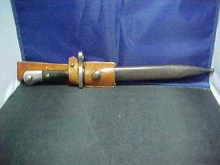 Turkish Mauser Bayonet with Scabbard Leather Frog 