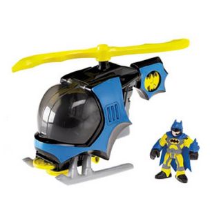 Imaginext DC Super Friends Batcopter with Batman RARE and Hard to Find
