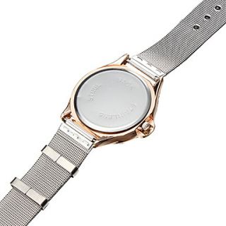 USD $ 7.89   Unisexs Steel Analog Quartz Wrist Watch (Silver),