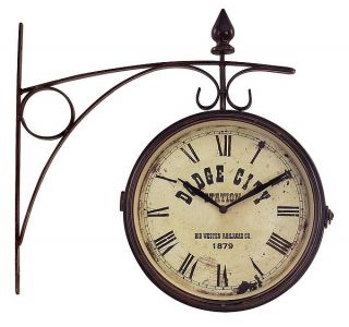 Imax 2512 Imax 2512 Old Fashioned Iron Train Station Wall Clock