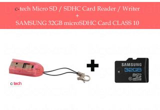  Samsung Class10 Essential Micro SD SDHC 32GB HC Memory Card + Reader