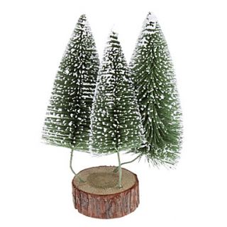 USD $ 12.99   24cm 10 3 in 1 Frosted Pine Christmas Tree Desk Top