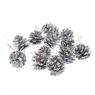 EUR € 4.31   12 Pack 3 centímetros 1 Sequin Pinecones Enfeites de