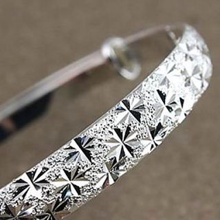 USD $ 13.49   10% Silver Simple and Elegant Crystal Bracelet,