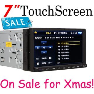 PV2210 7 in Dash Touch Screen DVD CD VCD Car Player Stereo  RDS