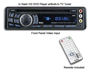 Boss BV3950T Car in Dash DVD CD  Player w TV Tuner