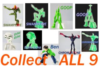 Ben 10 Alien Force Anime Colored Mini Figure Swampfire