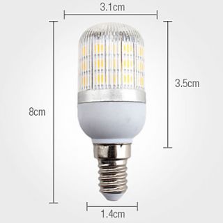 e14 6w 30x5050 SMD 3000 3500K warm wit licht geleid maïs gloeilamp