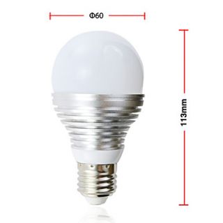 E27 3W 16 Farben, wechselndes Licht, LED Ball Lampe mit Fernbedienung