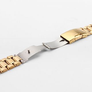 USD $ 10.79   Unisex Stainless Steel Watch Band 18MM (Gold),